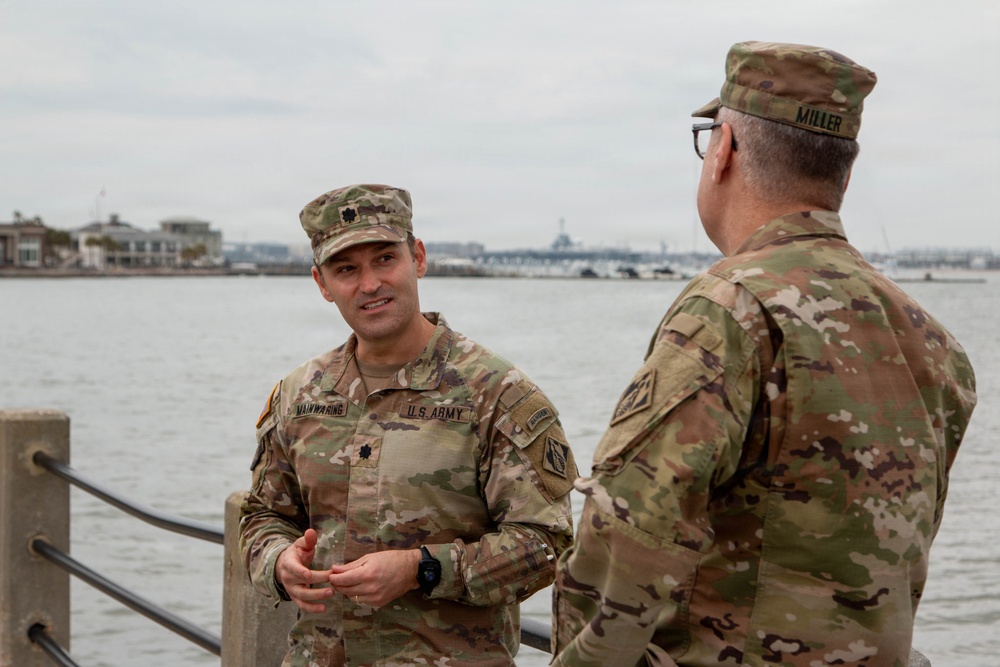 South Atlantic Division Commander Visits Charleston High Battery