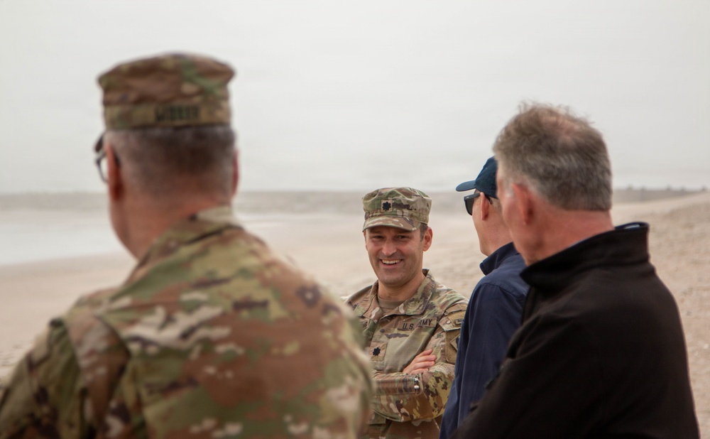 Charleston District and Division Leadership Discuss Coastal Resilience at Edisto Beach