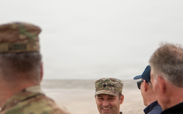 Charleston District and Division Leadership Discuss Coastal Resilience at Edisto Beach
