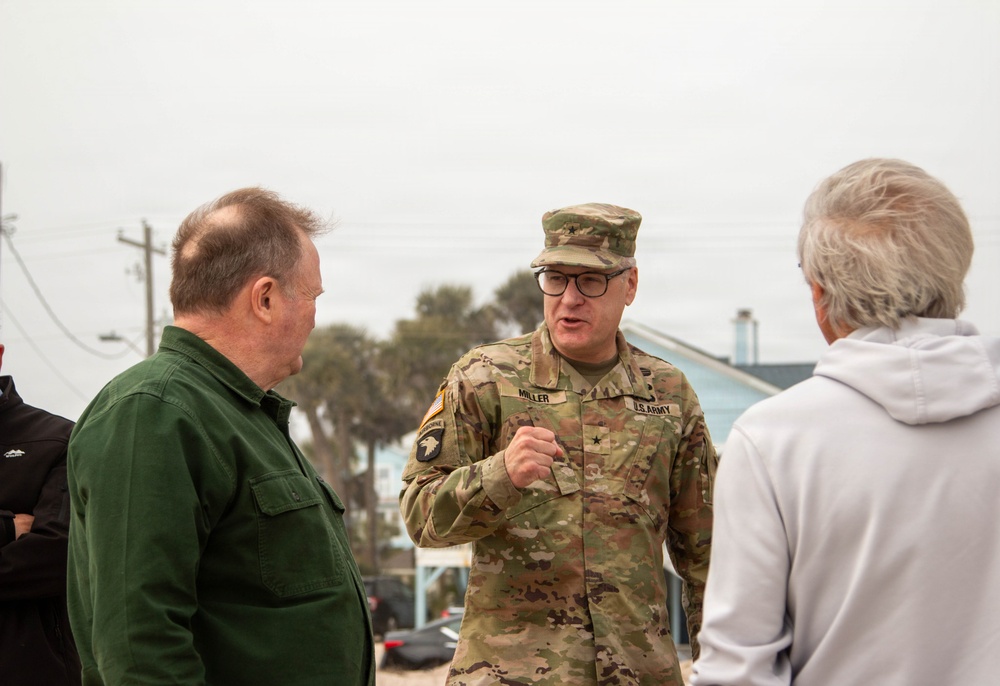 USACE Division Commander Meets with Edisto Beach Leaders on Storm Risk Management
