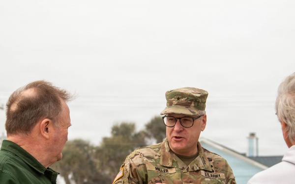 USACE Division Commander Meets with Edisto Beach Leaders on Storm Risk Management