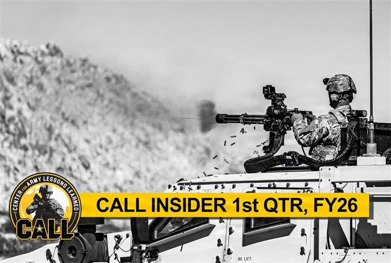 CALL Insider newsletter, 1st QTR FY26