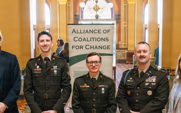 Iowa Counterdrug Task Force Drug Demand Reduction Outreach personnel attend Alliance of Coalitions for Change Day on the Hill event