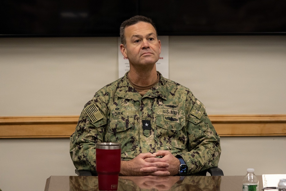 Rear Adm. Michael York Visits Portsmouth Naval Shipyard