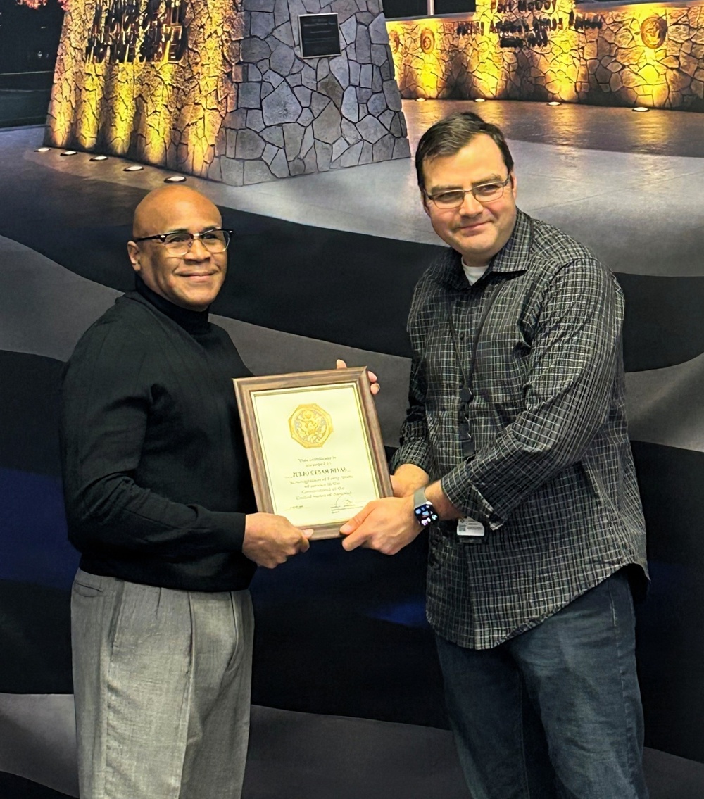 40-year Fort McCoy DES employees recognized with length-of-service awards