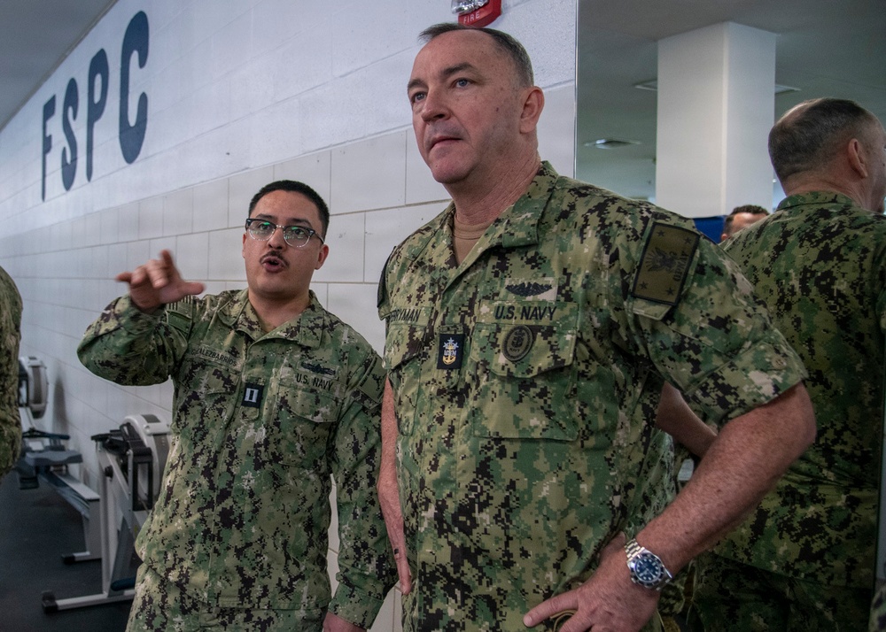 Master Chief Petty Officer of the Navy (MCPON) John Perryman tours RTC