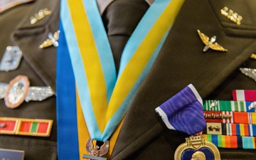 Wounded in 2012, honored in 2026 – Army Aviator receives Purple Heart