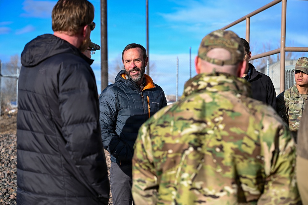 Director of Intercontinental Ballistic Missile Infrastructure visits F.E. Warren