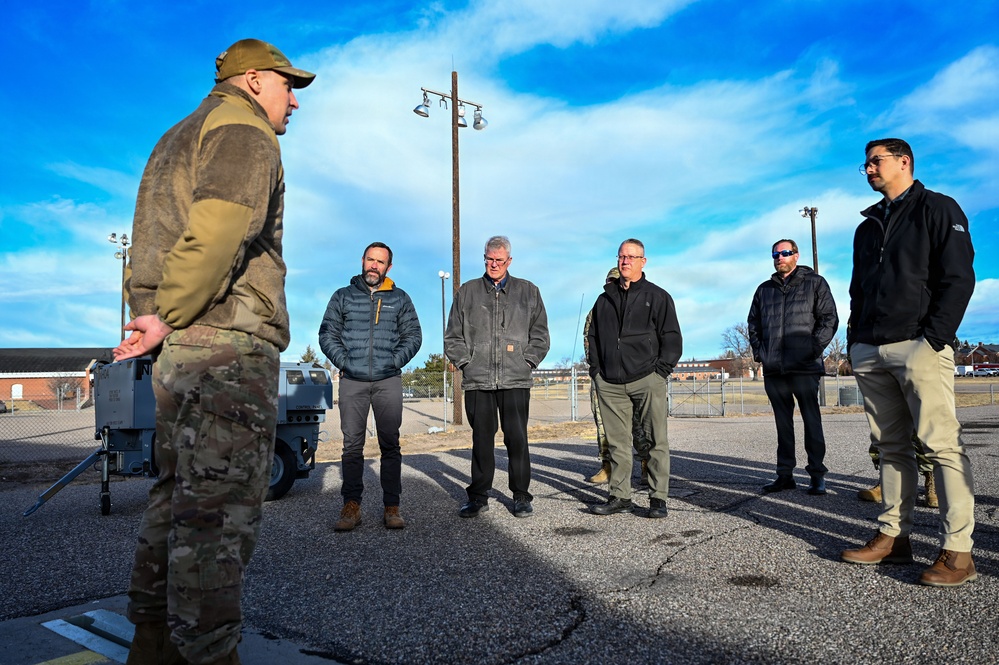 Director of Intercontinental Ballistic Missile Infrastructure visits F.E. Warren