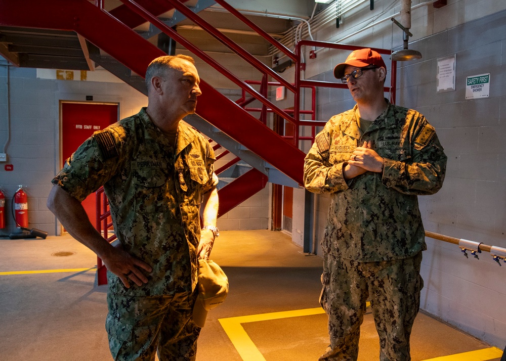Master Chief Petty Officer of the Navy (MCPON) John Perryman tours RTC