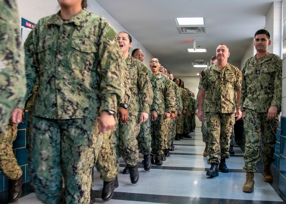 Master Chief Petty Officer of the Navy (MCPON) John Perryman tours RTC