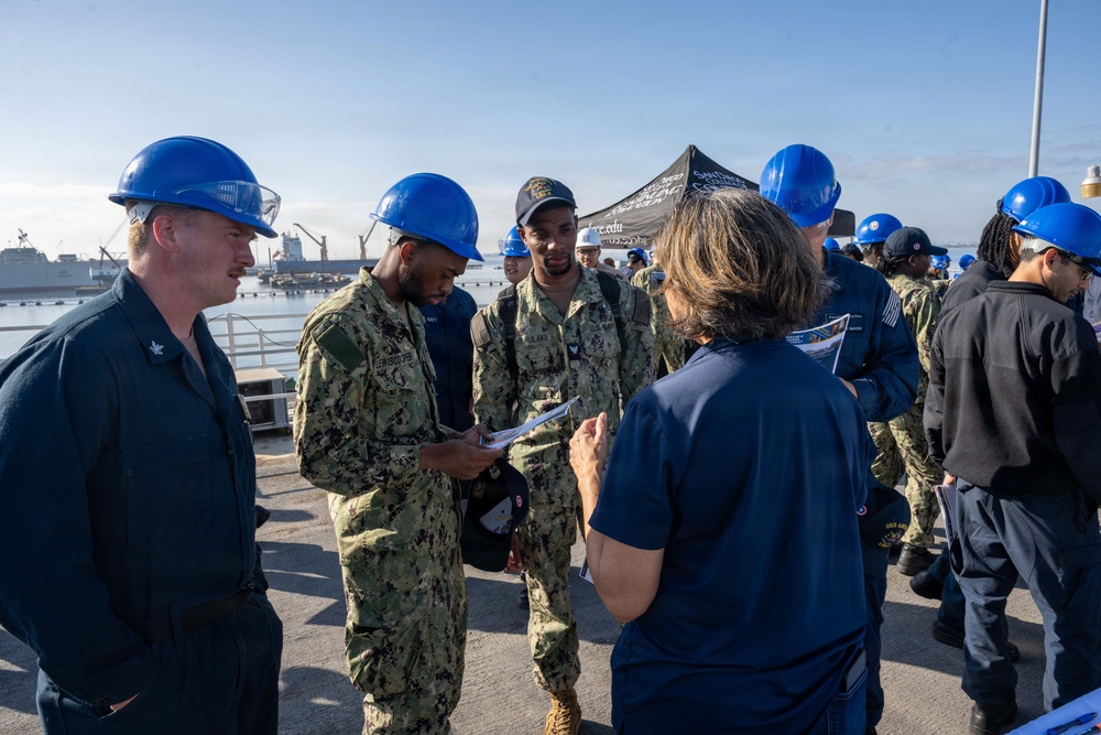 USS America (LHA 6) Hosts Education Fair