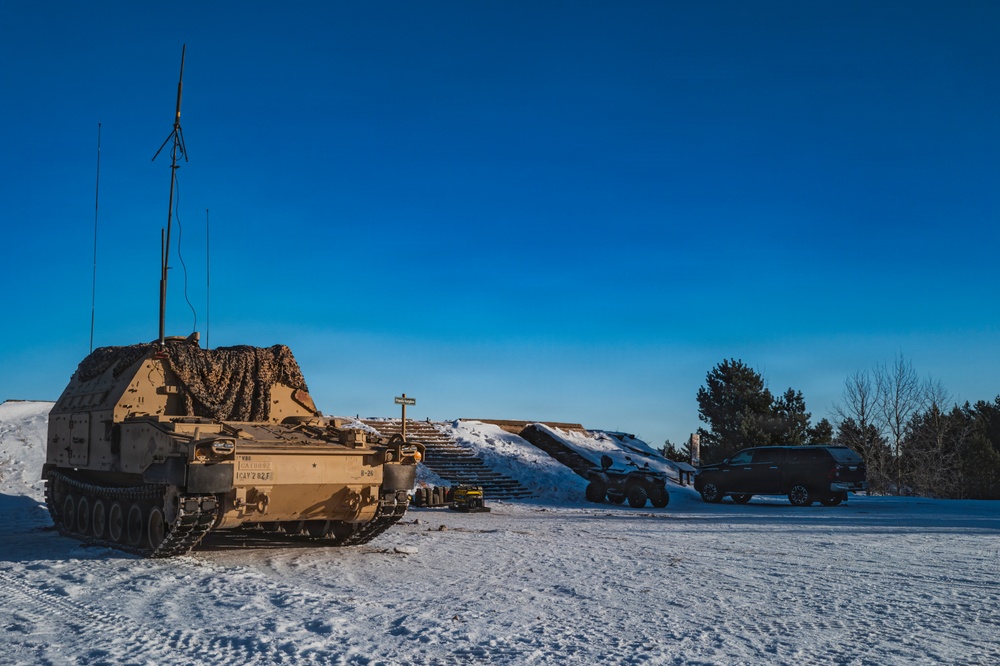 U.S. Soldiers Operate M992A3 Ammo Carrier During Joint Training in Adazi