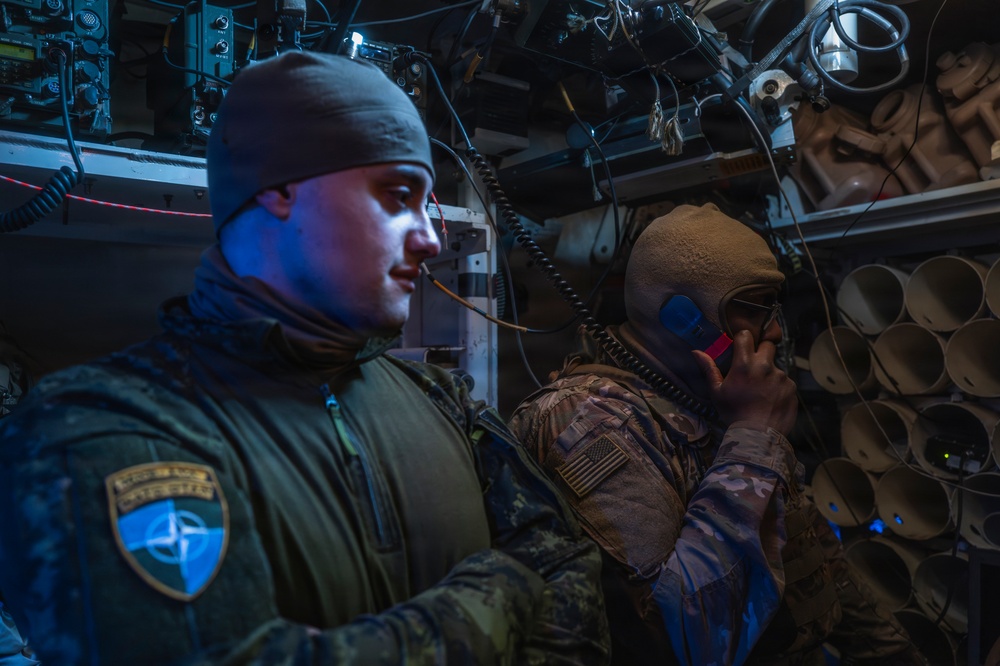 U.S. and Canadian Forces team up for  Fire Missions During Training in Latvia