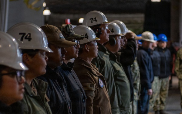 USS John C. Stennis CVN 74 Ring Off
