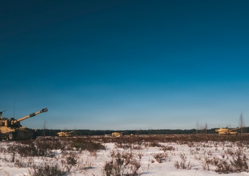 U.S. Soldiers Conduct Artillery Training in Latvia
