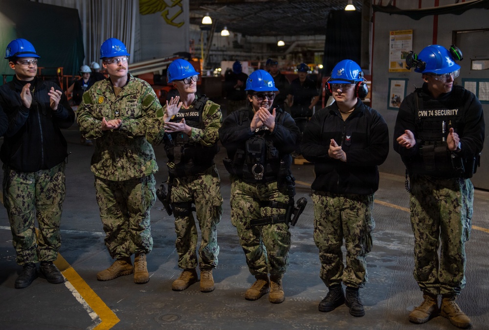 USS John C. Stennis CVN 74 Ring Off