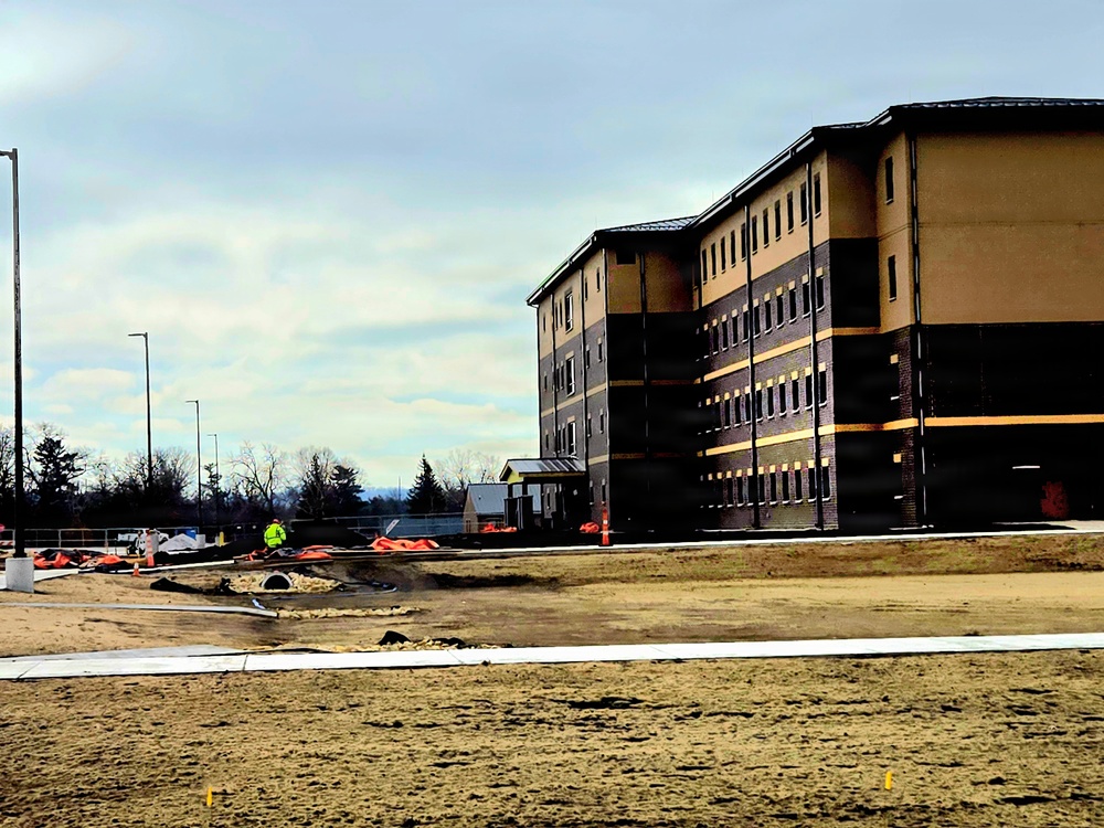 Winter extremes didn’t slow progress on Fort McCoy’s East Barracks Project in February 2026