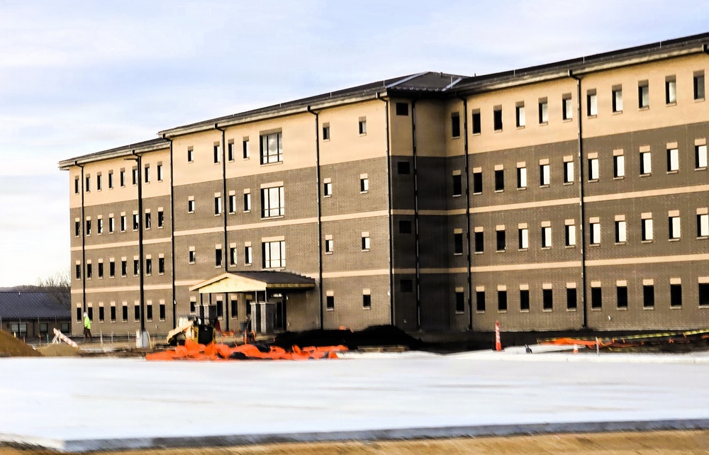 Winter extremes didn’t slow progress on Fort McCoy’s East Barracks Project in February 2026
