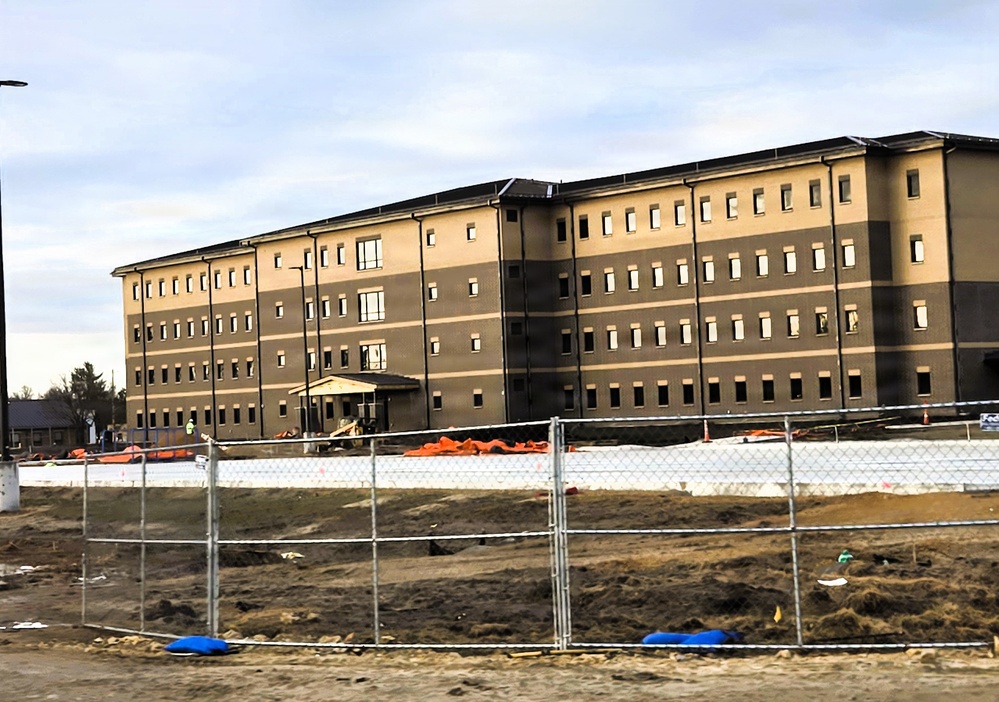 Winter extremes didn’t slow progress on Fort McCoy’s East Barracks Project in February 2026
