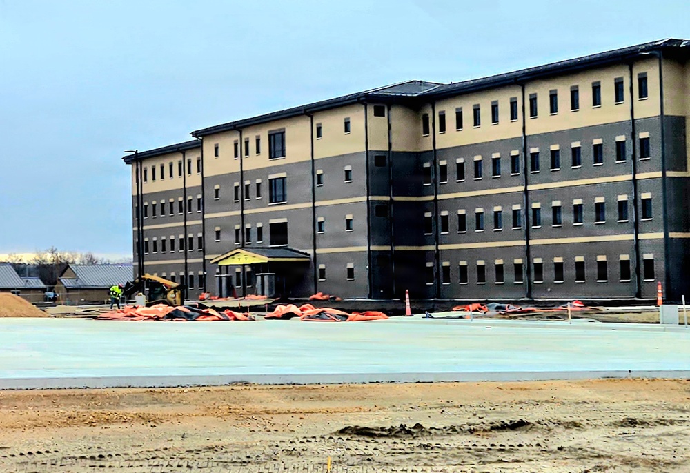 Winter extremes didn’t slow progress on Fort McCoy’s East Barracks Project in February 2026