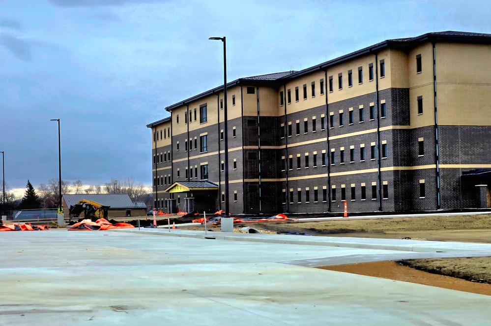 Winter extremes didn’t slow progress on Fort McCoy’s East Barracks Project in February 2026
