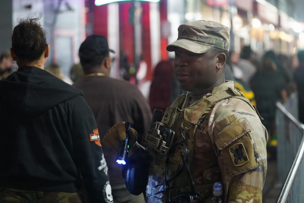 La. Guard supports law enforcement partners during Mardi Gras security operations in New Orleans