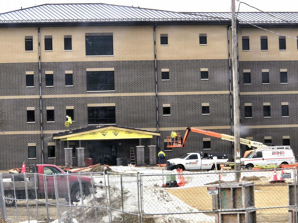 Winter extremes didn’t slow progress on Fort McCoy’s East Barracks Project in February 2026