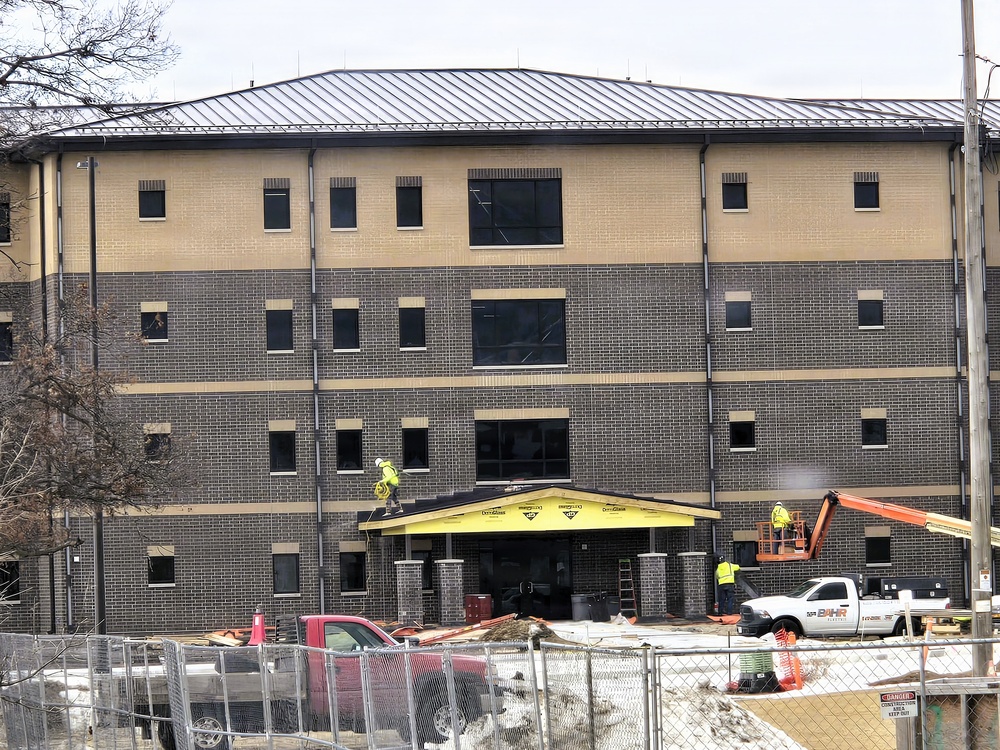 Winter extremes didn’t slow progress on Fort McCoy’s East Barracks Project in February 2026