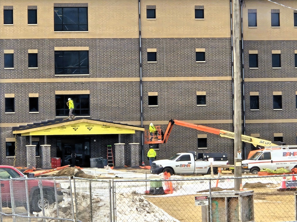 Winter extremes didn’t slow progress on Fort McCoy’s East Barracks Project in February 2026