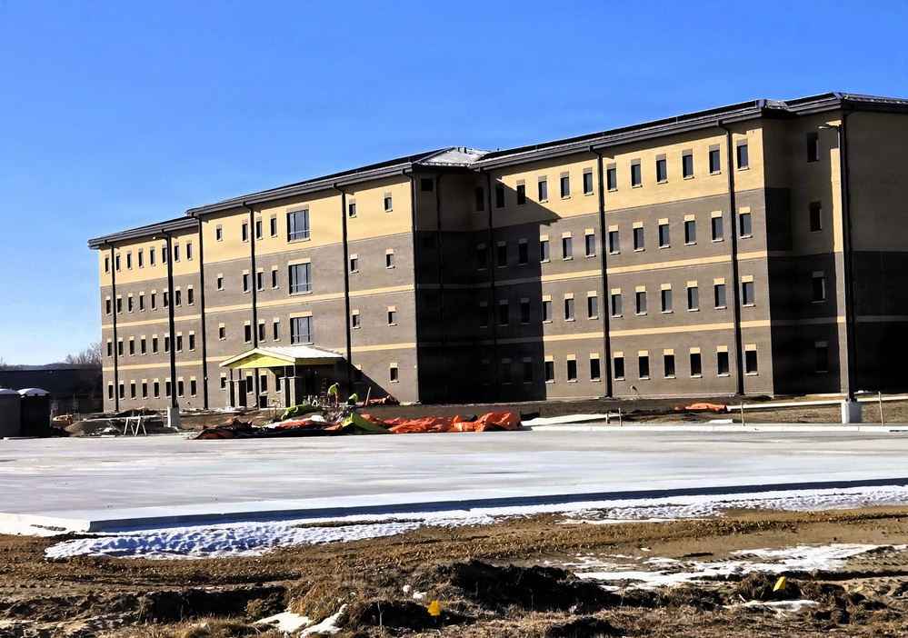 Winter extremes didn’t slow progress on Fort McCoy’s East Barracks Project in February 2026