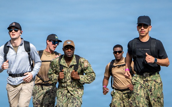 USS Theodore Roosevelt hosts Norwegian Foot March
