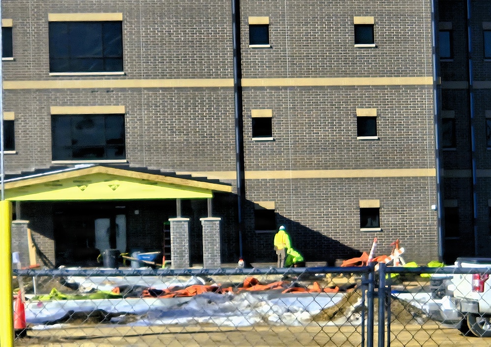 Winter extremes didn’t slow progress on Fort McCoy’s East Barracks Project in February 2026