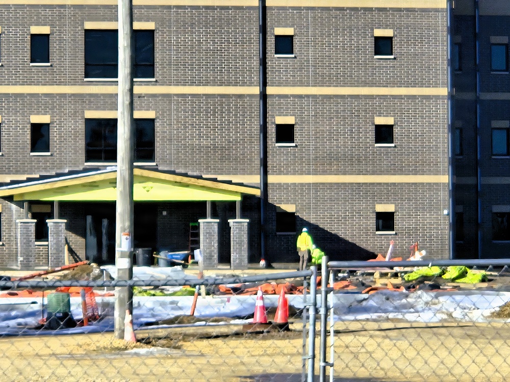 Winter extremes didn’t slow progress on Fort McCoy’s East Barracks Project in February 2026