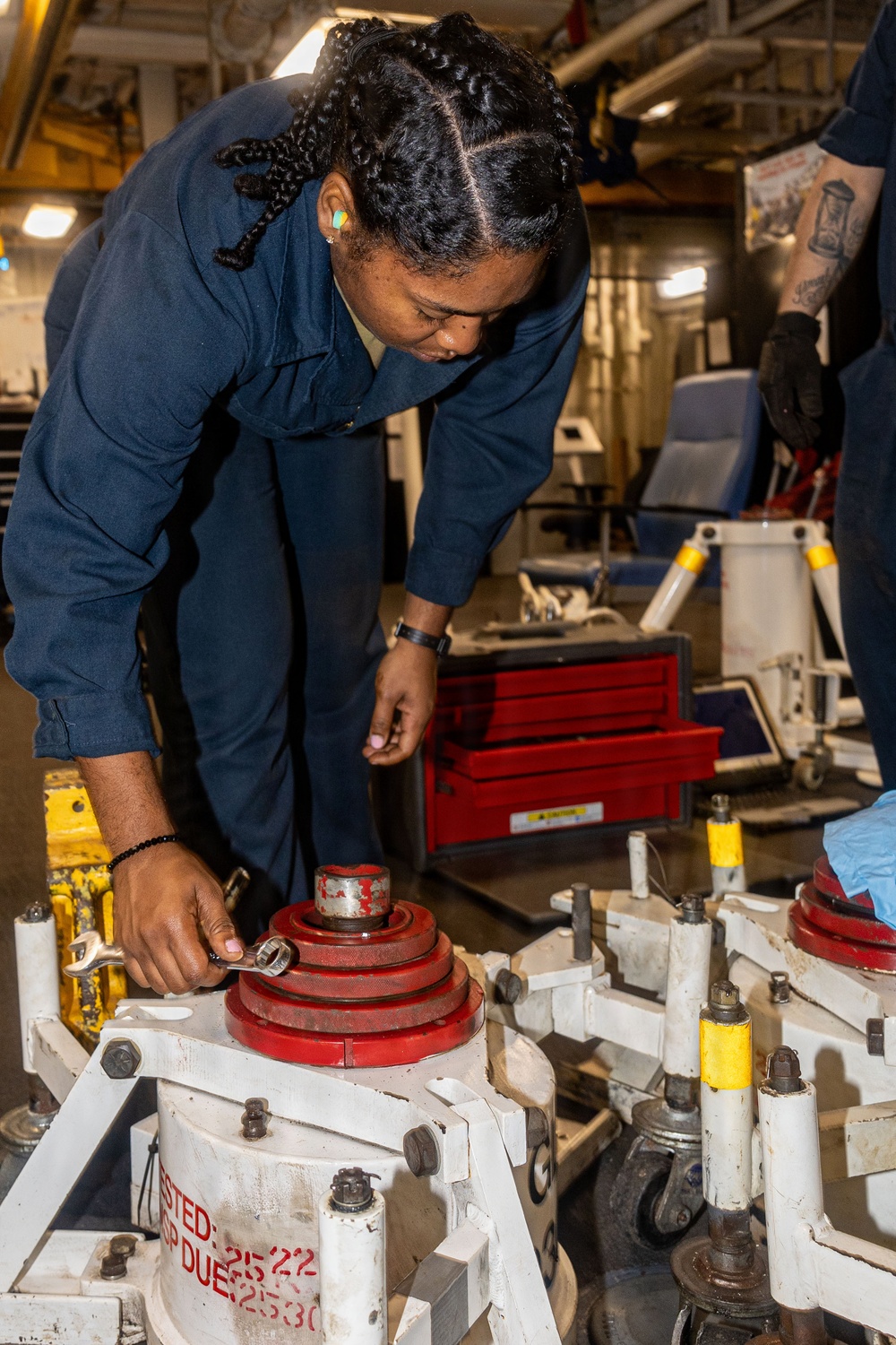 USS Iwo Jima Sailors Conduct Daily Maintenance