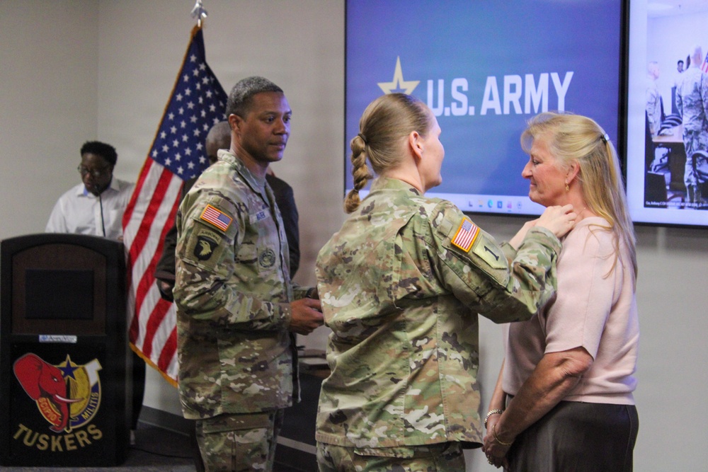 Mrs. Erin Aiken Award Ceremony (407th AFSB)