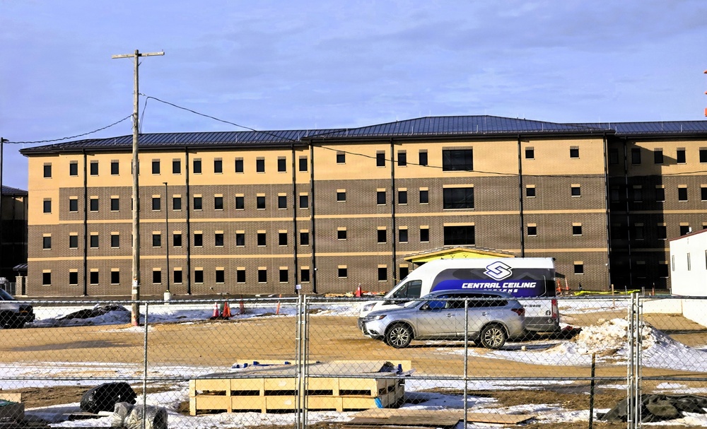 Winter extremes didn’t slow progress on Fort McCoy’s East Barracks Project in February 2026