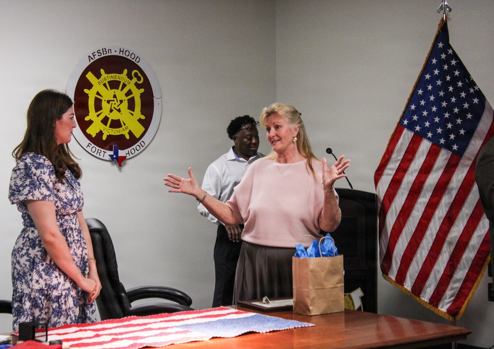 Mrs. Erin Aiken Award Ceremony (407th AFSB)