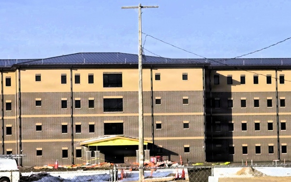 Winter extremes didn’t slow progress on Fort McCoy’s East Barracks Project in February 2026