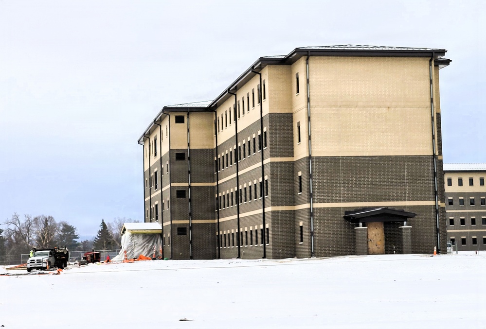 Winter extremes didn’t slow progress on Fort McCoy’s East Barracks Project in February 2026