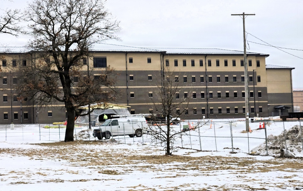 Winter extremes didn’t slow progress on Fort McCoy’s East Barracks Project in February 2026