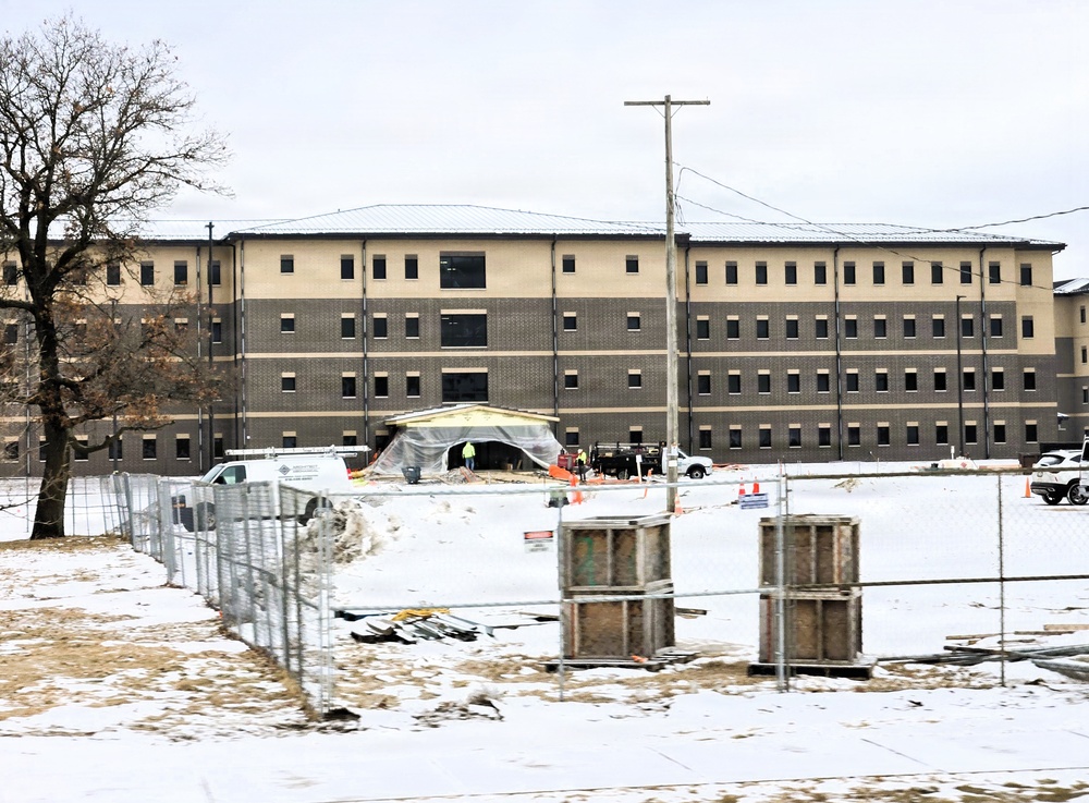 Winter extremes didn’t slow progress on Fort McCoy’s East Barracks Project in February 2026