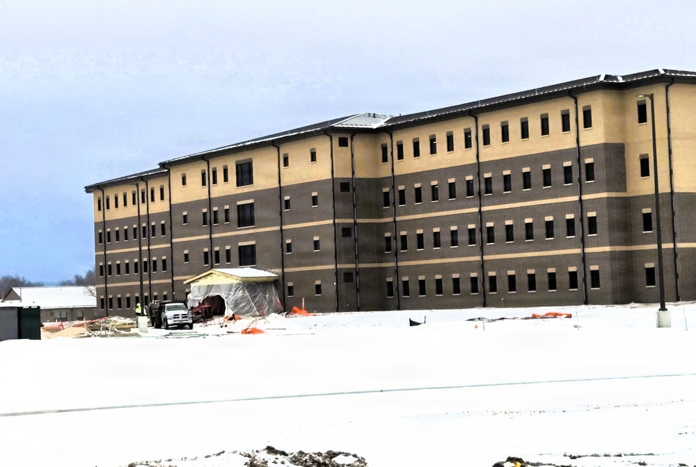 Winter extremes didn’t slow progress on Fort McCoy’s East Barracks Project in February 2026