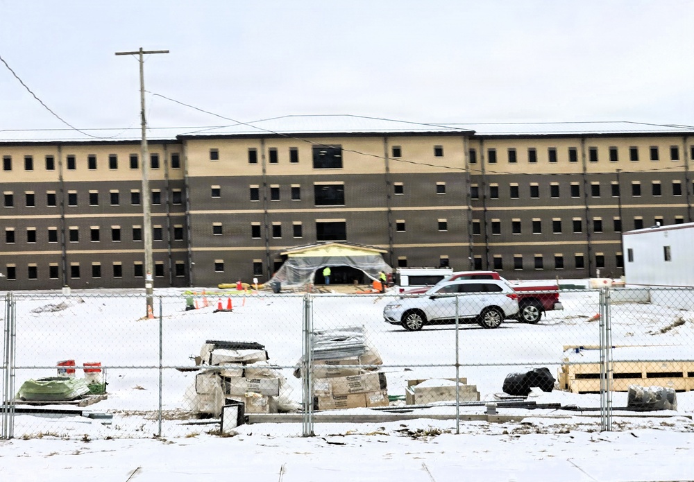 Winter extremes didn’t slow progress on Fort McCoy’s East Barracks Project in February 2026