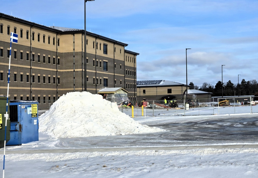 Winter extremes didn’t slow progress on Fort McCoy’s East Barracks Project in February 2026