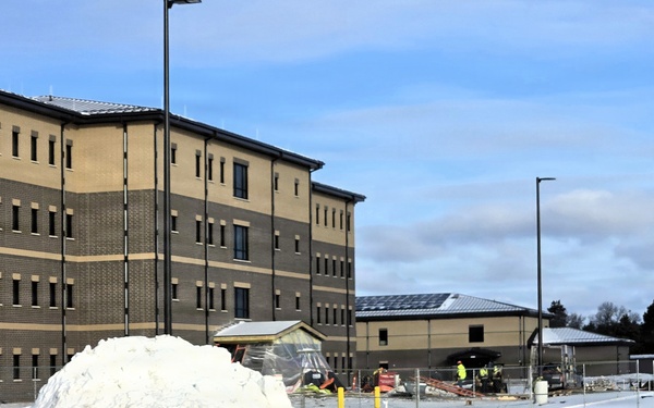 Winter extremes didn’t slow progress on Fort McCoy’s East Barracks Project in February 2026