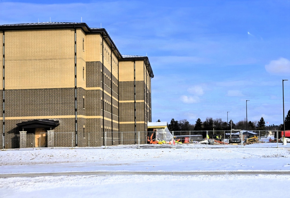 Winter extremes didn’t slow progress on Fort McCoy’s East Barracks Project in February 2026