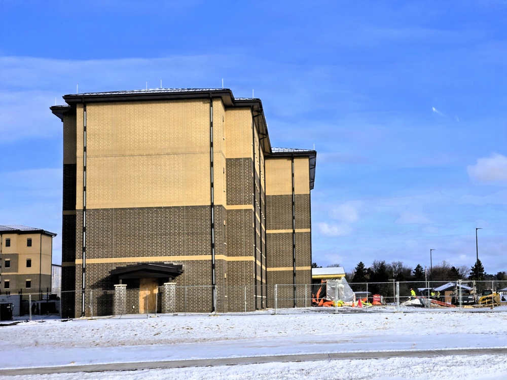 Winter extremes didn’t slow progress on Fort McCoy’s East Barracks Project in February 2026
