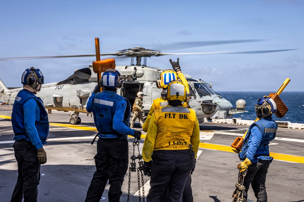 USS Iwo Jima Conducts Flight Operations