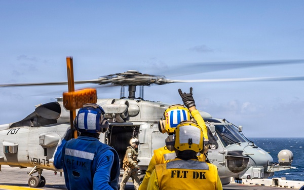 USS Iwo Jima Conducts Flight Operations